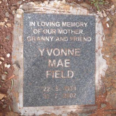 FIELD Yvonne Mae 1934-2002