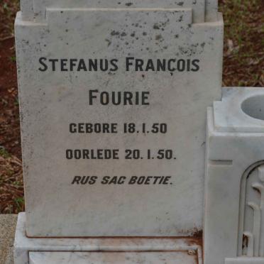 FOURIE Stefanus Francois 1950-1950
