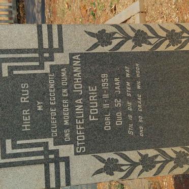 FOURIE Stoffelina Johanna -1959