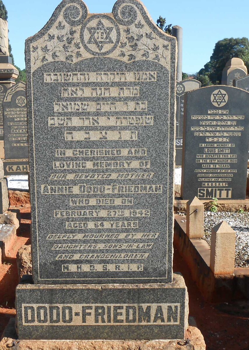 FRIEDMAN Annie, DODO -1942