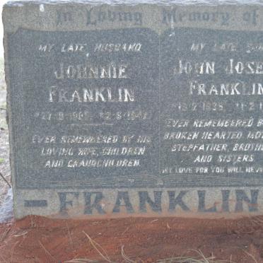 FRANKLIN Johnnie 1905-1942 :: FRANKLIN John Joseph 1936-1957