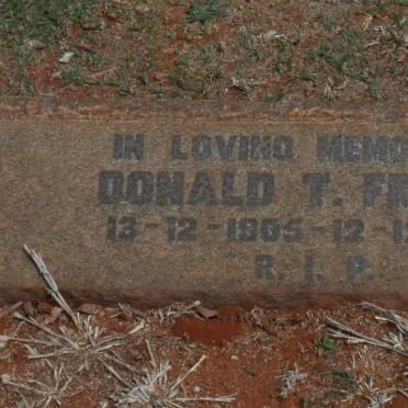 FRASER Donald T. 1905-1953