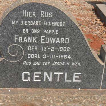 GENTLE Frank Edward 1902-1964
