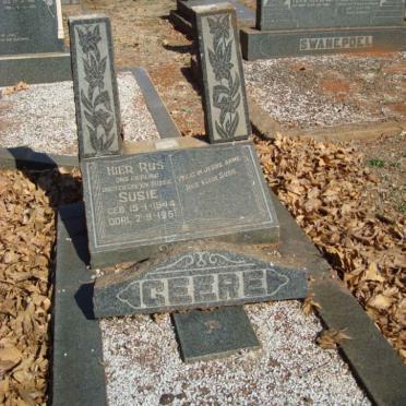 GEERE Susie 1944-1951