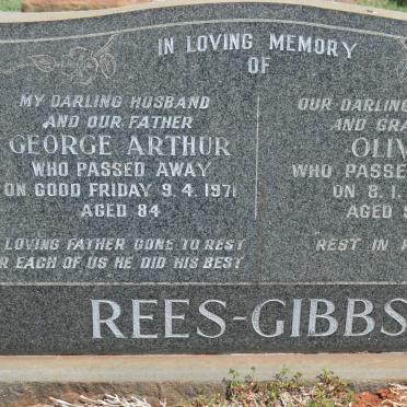 GIBBS George Arthur, Rees -1971 &amp; Olive -1991