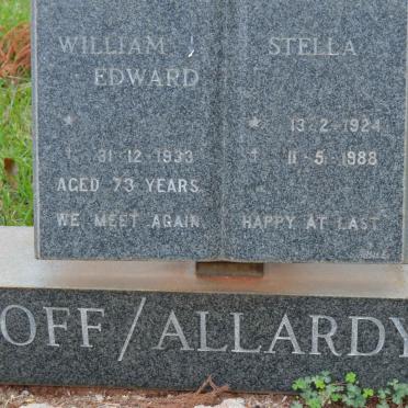 GOFF William Edward -1933 :: ALLARDYCE Stella 1924-1988