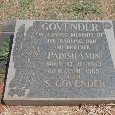 GOVENDER Padishamin 1963-1965 :: GOVENDER S.