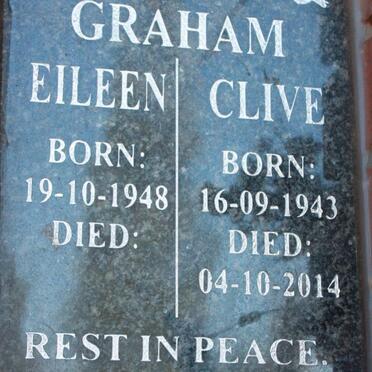 GRAHAM Clive 1943-2014 &amp; Eileen 1948-