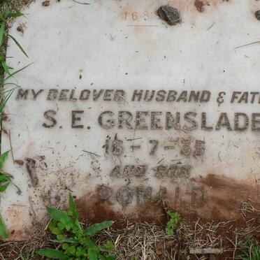 GREENSLADE S.E. -1935 :: GREENSLADE Ronald