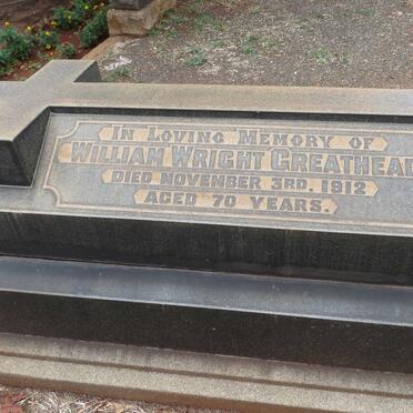 GREATHEAD William Wright -1912