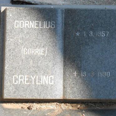 GREYLING Cornelius 1957-1980