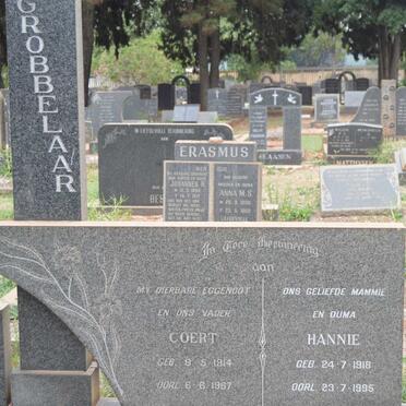 GROBBELAAR Coert 1914-1967 &amp; Hannie 1918-1995