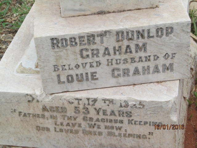 GRAHAM Robert Dunlop -1925