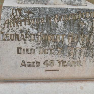 HANNAM Leonard Hubert -1927