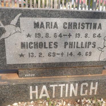 HATTINGH Maria Christina 1964-1964 :: HATTINGH Nicholes Phillips 1969-1969
