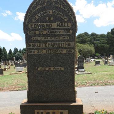 HALL Edward -1906 &amp; Charlotte Harriett -1916