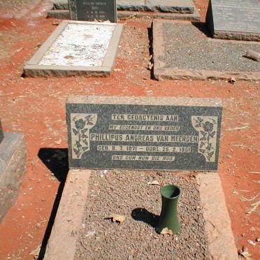 HEERDEN Phillipus Andreas, van 1871-1951