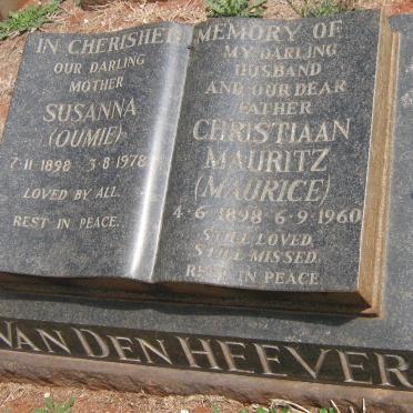 HEEVER Christiaan Mauritz, van den 1898-1960 &amp; Susanna 1898-1978