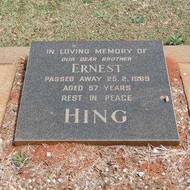 HING Ernest -1969