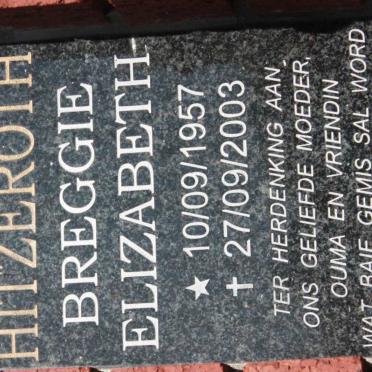 HITZEROTH Breggie Elizabeth 1957-2003