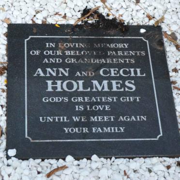 HOLMES Cecil ? &amp; Ann ?