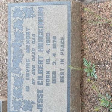 HODGKINSON Jesse Gilbert 1883-1970