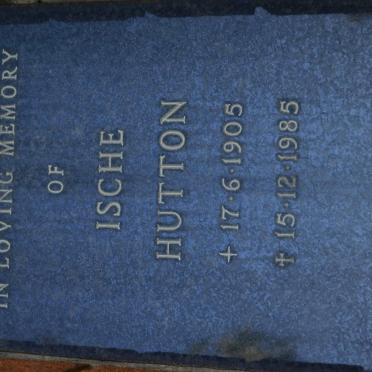 HUTTON Ische 1905-1985
