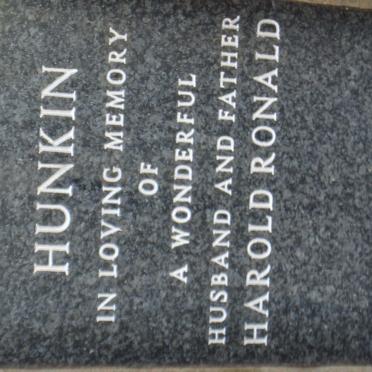 HUNKIN Harold Ronald
