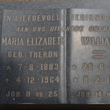 HUMAN William 1878-1943 &amp; Maria Elizabeth THERON 1883-1964