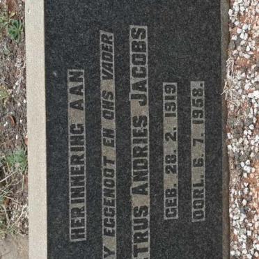 JACOBS Petrus Andries 1919-1958
