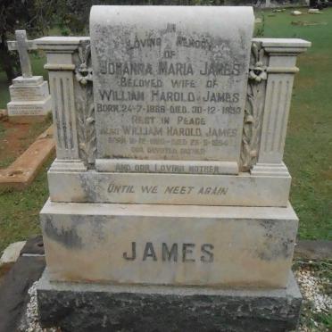 JAMES William Harold 1880-1954 &amp; Johanna Maria 1888-1953
