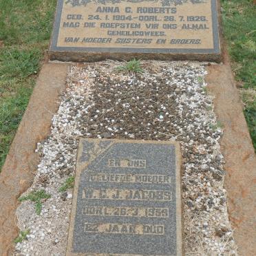 JACOBS W.C.J. -1959  :: ROBERTS Anna G.1904-1926