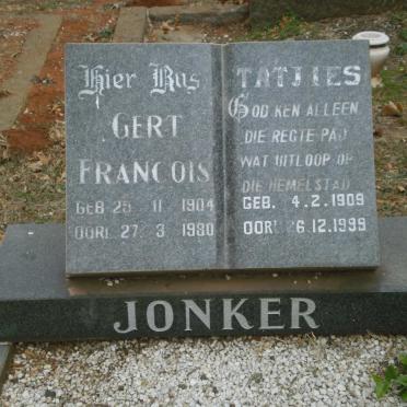 JONKER Gert Francois 1904-1980 :: JONKER Tatjies 1909-1999