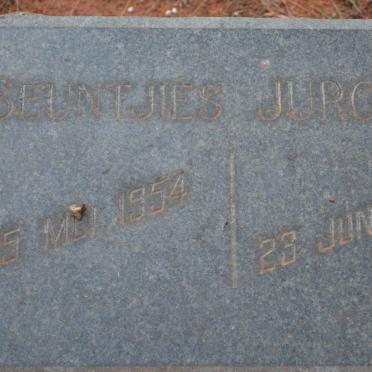 JURGENS Seuntjies 1954-1958