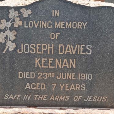 KEENAN Joseph Davies -1910