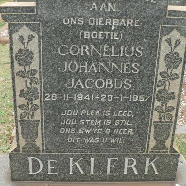 KLERK Cornelius Johannes Jacobus, de 1941-1957