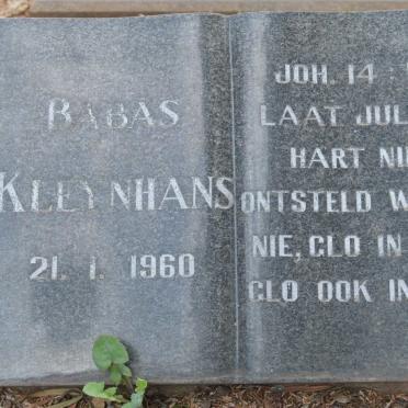 KLEYNHANS ? -1960 :: KLEYNHANS ? -1960