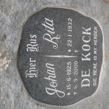 KOCK Johan, de 1925-2000 &amp; Rita 1932-