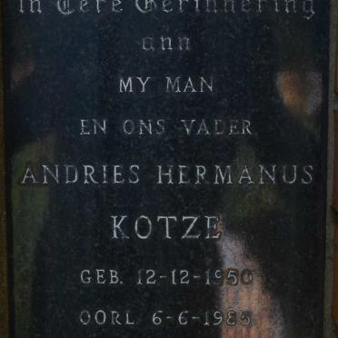 KOTZE Andries Hermanus 1950-1985