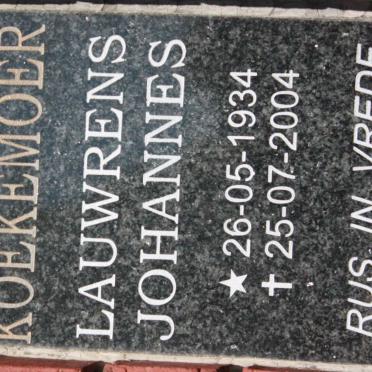 KOEKEMOER Lauwrens Johannes 1934-2004