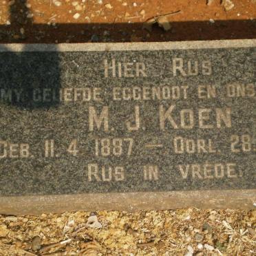 KOEN M.J. 1887-1964