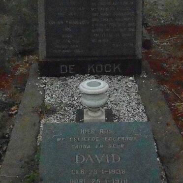 KOCK Josias Francois, de 1912-1968 :: DE KOCK David 1938-1970