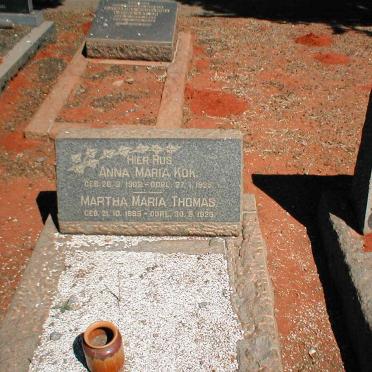 KOK Anna Maria 1903-1926 :: THOMAS Martha Maria 1898-1926