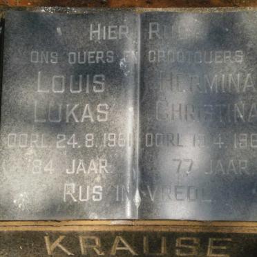 KRAUSE Louis Lukas -1961 &amp; Hermina Christina -1962