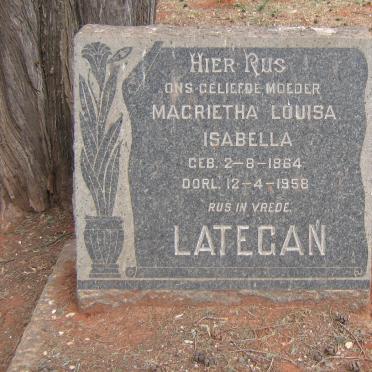 LATEGAN Magrietha Louisa Isabella 1864-1958