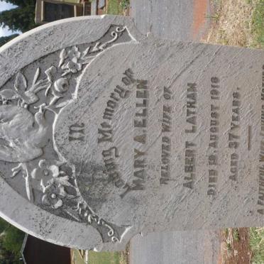 LATHAM Mary A. Ellen -1918