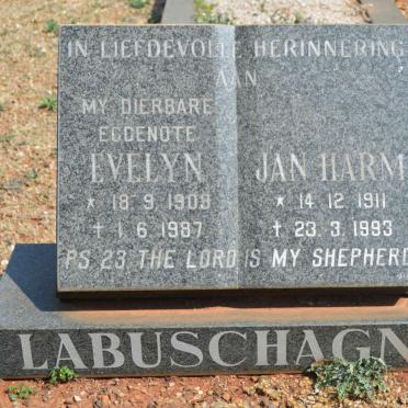 LABUSCHAGNE Jan Harm 1911-1993 &amp; Evelyn 1909-1987