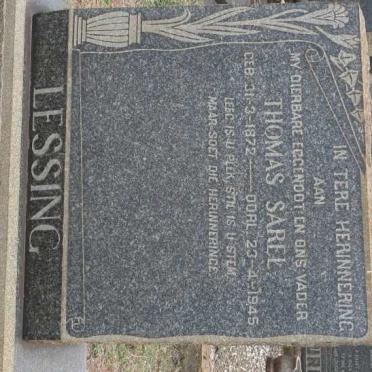 LESSING Thomas Sarel 1872-1945