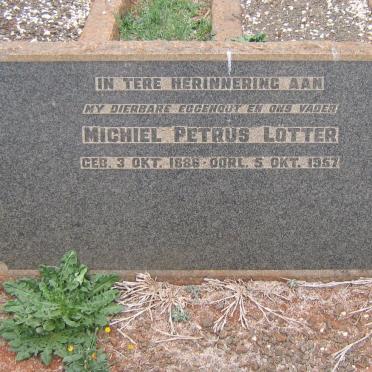 LÖTTER Michiel Petrus 1886-1957