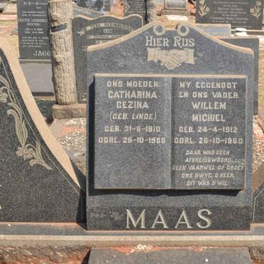 MAAS Willem Michiel 1912-1960 &amp; Catharina Gezina LINDE 1910-1988